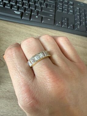 Melinda Maria Baguette Ring